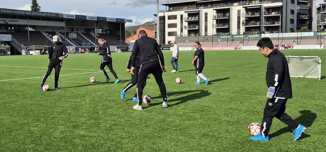 Fra Mjøndalens første trening