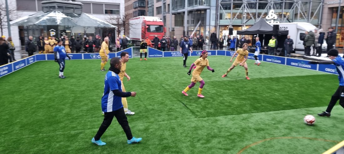 Fra gatelagscupfinalen 2023 mellom Bodø/Glimt og Molde.